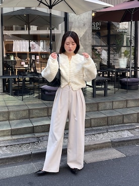 CAPRICIEUX LE'MAGE 【C.L】FOXカシミアボートネックニット C.L】FOXカシミアボートネックニット | CAPRICIEUX LE'MAGE