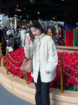 「Ray BEAMS（レイビームス）のアイテム」を使った、mami_lemageさん（レディース・158cm）の冬コーディネート