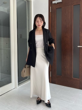 「アイテム（テーラードジャケット）」を使った、mami_lemageさん（レディース・158cm）の夏コーディネート