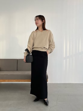 CAPRICIEUX LE'MAGE レイヤードスウェット CAPRICIEUX LE'MAGE（カプリシューレマージュ）の「レイヤード
