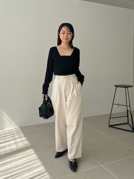「アイテム（パンプス）」を使った、mami_lemageさん（レディース・158cm）の夏コーディネート