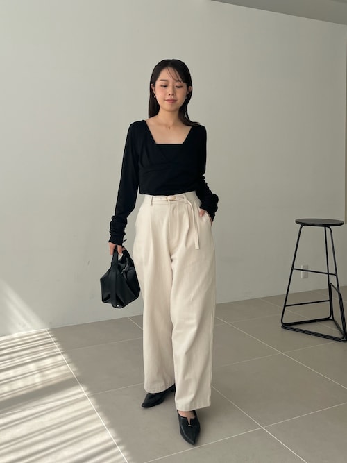 セール】【WEB限定】深VネックロンT（Tシャツ/カットソー