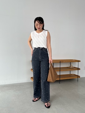 「GOLDY（ゴールディ）のアイテム」を使った、mami_lemageさん（レディース・158cm）の春コーディネート