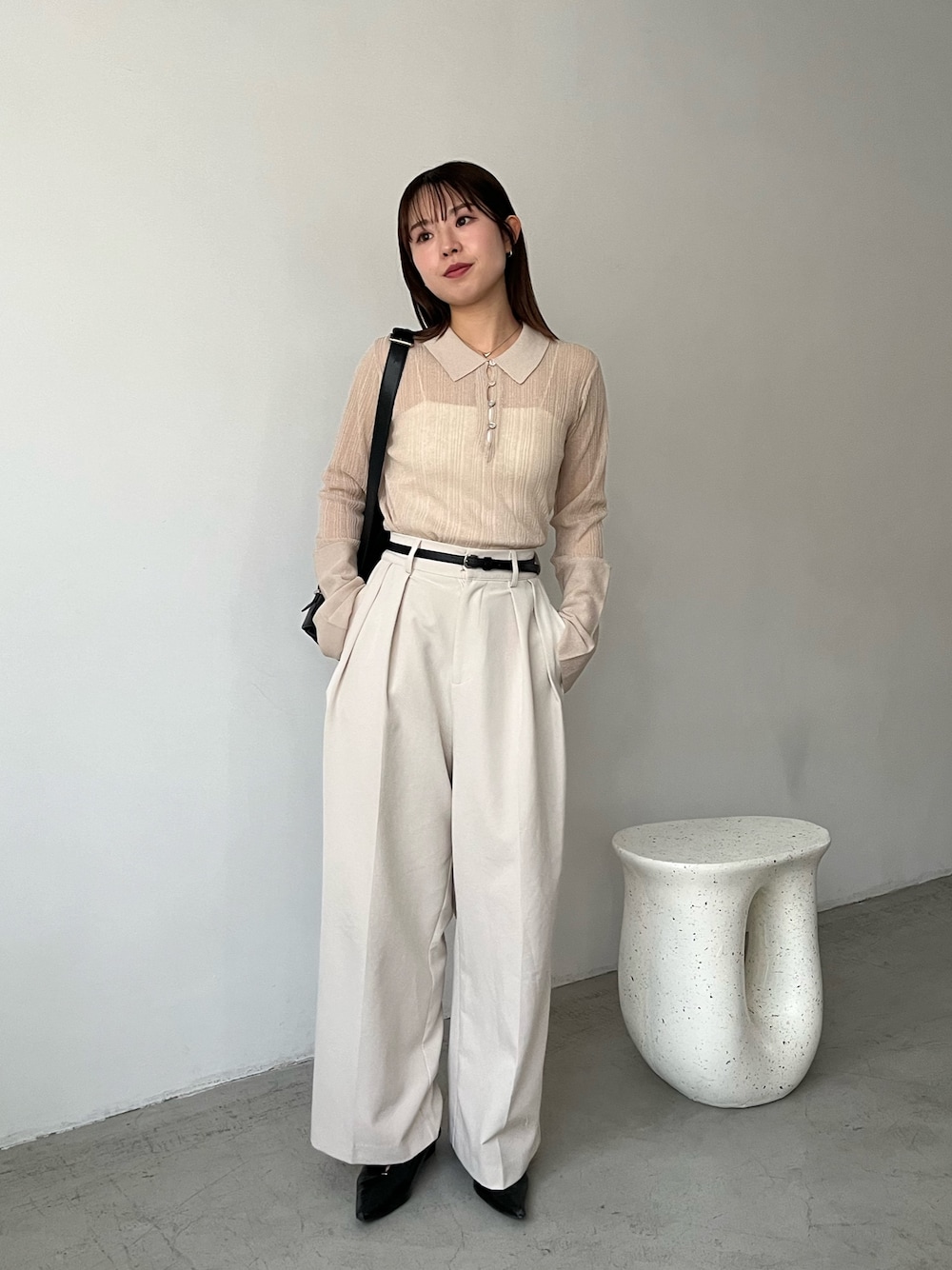 襟付シアープルオーバーを使った人気ファッションコーディネート - WEAR