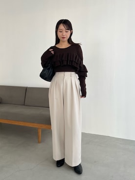 「CAPRICIEUX LE'MAGE（カプリシューレマージュ）のアイテム」を使った、mami_lemageさん（レディース・158cm）の秋コーディネート