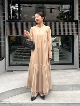 「CAPRICIEUX LE'MAGE（カプリシューレマージュ）のアイテム（ワンピース）」を使った、mami_lemageさん（レディース・158cm）の春コーディネート