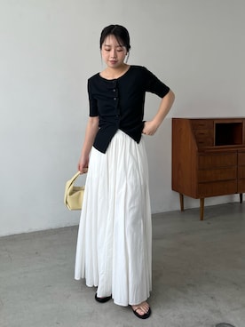「CAPRICIEUX LE'MAGE（カプリシューレマージュ）のアイテム（スカート）」を使った、mami_lemageさん（レディース・158cm）の夏コーディネート