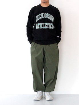 「SETTO（セット）のアイテム（パンツ）」を使った、francbonnさん（メンズ・172cm）の冬コーディネート