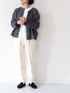 「TRAVAIL MANUEL（トラバイユマニュアル）のアイテム」を使った、francbonnさん（レディース・158cm）の秋コーディネート