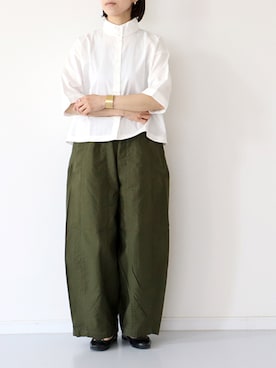 「SETTO（セット）のアイテム（パンツ）」を使った、francbonnさん（レディース・158cm）の春コーディネート