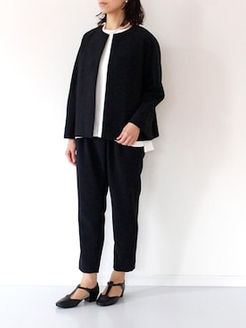 「TRAVAIL MANUEL（トラバイユマニュアル）のアイテム」を使った、francbonnさん（レディース・158cm）の冬コーディネート