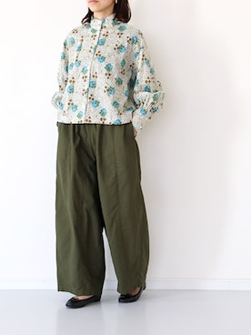 「SETTO（セット）のアイテム（チノパンツ）」を使った、francbonnさん（レディース・158cm）の夏コーディネート