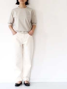 「ORCIVAL（オーシバル）のアイテム」を使った、francbonnさん（レディース・158cm）の春コーディネート