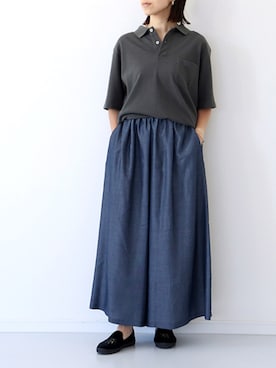「スカウチョ」｜francbonnさん（レディース・158cm）の夏コーディネート