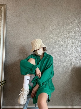 R&E_REZOY本部staffさん（レディース・162cm）の夏コーディネート