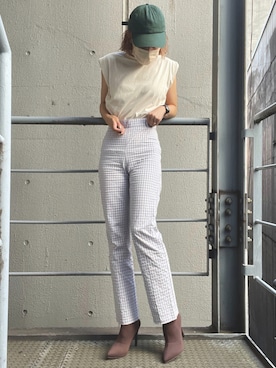 R&E_REZOY本部staffさん（レディース・162cm）の夏コーディネート