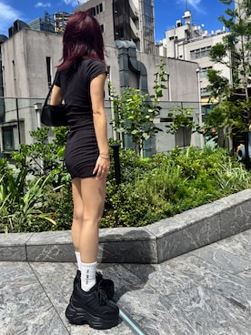 「厚底スニーカー」｜R&E_REZOY本部staffさん（レディース・148cm）の秋コーディネート