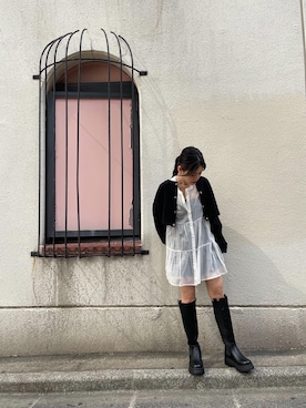 「ZOZOでしか買えない」｜「アイテム（ブーツ）」を使った、R&E_REZOY本部staffさん（レディース・148cm）の秋コーディネート