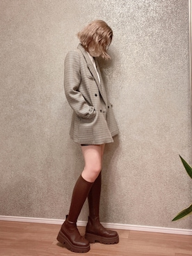 「R&E（アールアンドイー）のアイテム」を使った、R&E_REZOY本部staffさん（レディース・162cm）の夏コーディネート