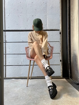 「R&E（アールアンドイー）のアイテム」を使った、R&E_REZOY本部staffさん（レディース・162cm）の秋コーディネート