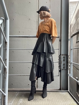 「REZOY（リゾイ）のアイテム（ブーツ）」を使った、R&E_REZOY本部staffさん（レディース・162cm）の秋コーディネート