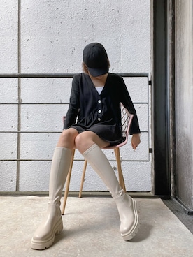 「R&E（アールアンドイー）のアイテム」を使った、R&E_REZOY本部staffさん（レディース・162cm）の秋コーディネート