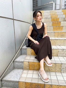 「R&E渋谷109スタッフコーデ」｜R&E_REZOY本部staffさん（レディース・148cm）の夏コーディネート