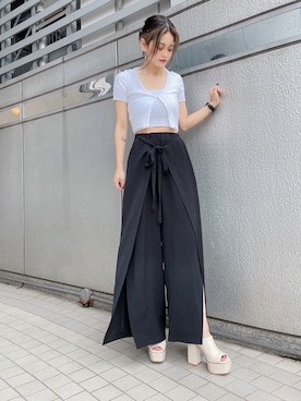 「R&E渋谷109スタッフコーデ」｜R&E_REZOY本部staffさん（レディース・148cm）の夏コーディネート