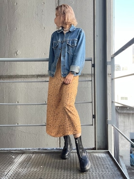 「厚底」｜R&E_REZOY本部staffさん（レディース・162cm）の秋コーディネート
