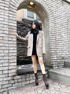 R&E_REZOY本部staffさん(レディース・148cm)の秋コーディネート