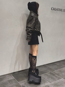 R&E_REZOY本部staffさん（レディース・148cm）の春コーディネート