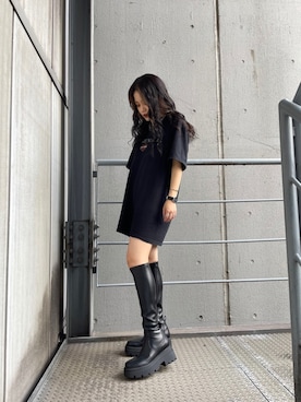 「R&E（アールアンドイー）のアイテム」を使った、R&E_REZOY本部staffさん（レディース・148cm）の夏コーディネート