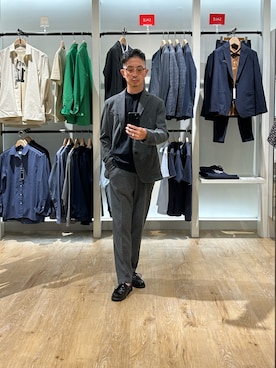 「アイテム（パンツ）」を使った、ミサキさん（メンズ・165cm・50代）の秋コーディネート