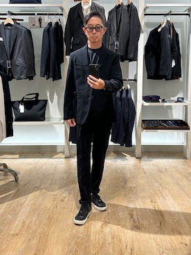 「アイテム（Tシャツ/カットソー）」を使った、ミサキさん（メンズ・165cm・50代）の秋コーディネート