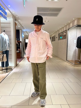 「fredy repit（フレディレピ）のアイテム（帽子）」を使った、ミサキさん（メンズ・165cm）の冬コーディネート