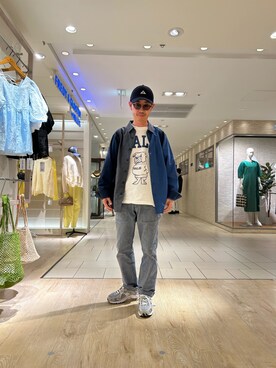 「GEVACO」｜「アイテム（帽子）」を使った、ミサキさん（メンズ・165cm）の春コーディネート