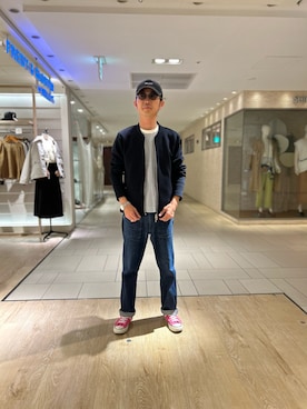 「NOLLEY'S goodman（ノーリーズグッドマン）のアイテム（ブルゾン）」を使った、ミサキさん（メンズ・165cm）の冬コーディネート