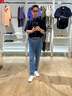 「NOLLEY’S（ノーリーズ）のアイテム」を使った、ミサキさん（メンズ・165cm）の夏コーディネート