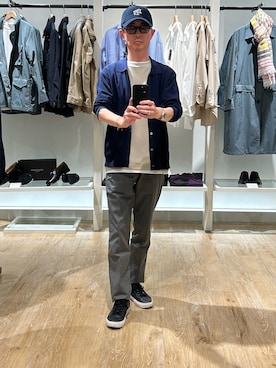 「DANTON（ダントン）のアイテム」を使った、ミサキさん（メンズ・165cm）の春コーディネート