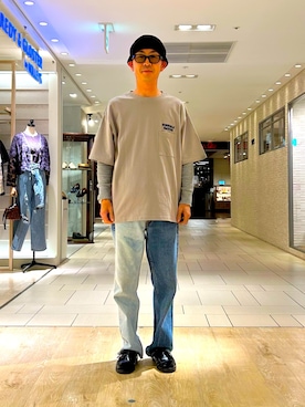 「アイテム（ニットキャップ/ビーニー）」を使った、ミサキさん（メンズ・165cm）の春コーディネート