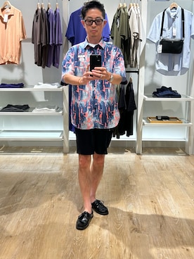「NOLLEY’S（ノーリーズ）のアイテム」を使った、ミサキさん（メンズ・165cm）の夏コーディネート