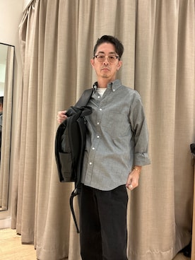 「NOLLEY’S（ノーリーズ）のアイテム」を使った、ミサキさん（メンズ・165cm）の秋コーディネート