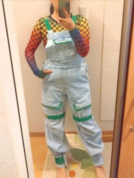 「importのアイテム（Tシャツ/カットソー、その他）」を使った、RURUMIさん（レディース・155cm）の春コーディネート