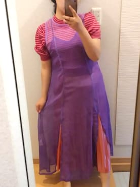 「GALLERIE（ギャレリー）のアイテム」を使った、RURUMIさん（レディース・155cm）の夏コーディネート