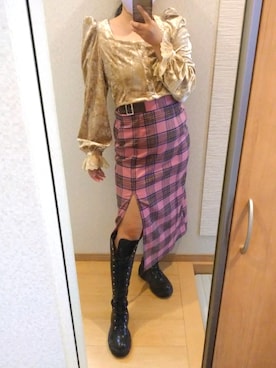 「ロマンチック」｜RURUMIさん（レディース・155cm）の秋コーディネート