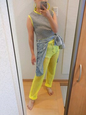 「oneway glamorous（ワンウェイグラマラス）のアイテム」を使った、RURUMIさん（レディース・155cm）の夏コーディネート