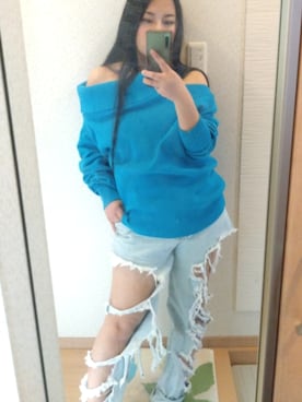 「HeRIN.CYE（ヘリンドットサイ）のアイテム」を使った、RURUMIさん（レディース・155cm）の春コーディネート