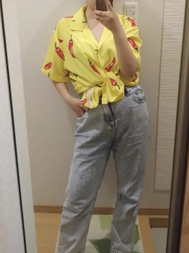 総柄シャツ のレディース人気ファッションコーディネート Wear