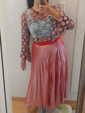 「GALLERIE（ギャレリー）のアイテム」を使った、RURUMIさん（レディース・155cm）の夏コーディネート
