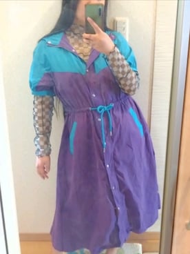 「Candy Stripper（キャンディストリッパー）のアイテム（トップス）」を使った、RURUMIさん（レディース・155cm）の春コーディネート